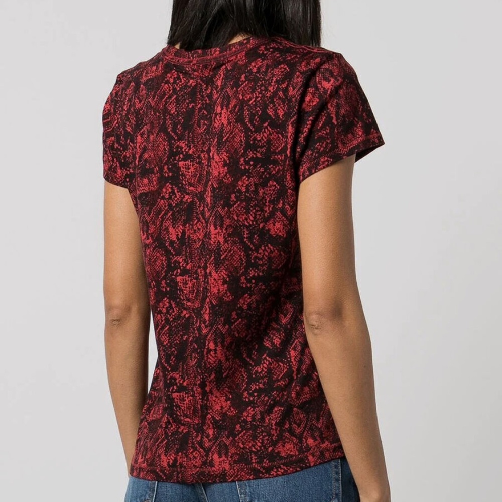 Rag & Bone Allover Snake Print Tee Xs - image 6